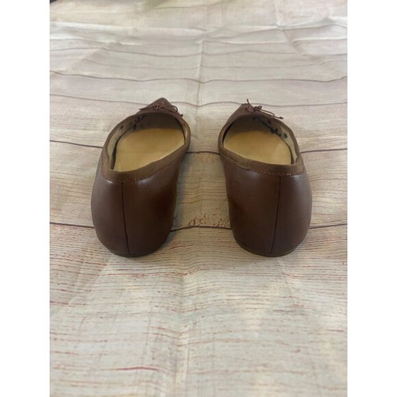 Christian Louboutin Women's Brown Leather Pointed Toe Ballet Flats - 35 (US 5) - Picture 4 of 10